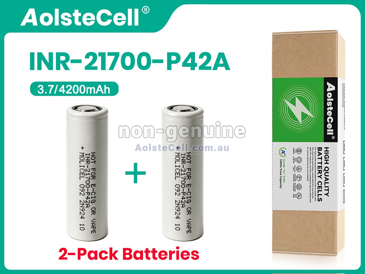 Replacement Molicel INR-21700-P42A battery
