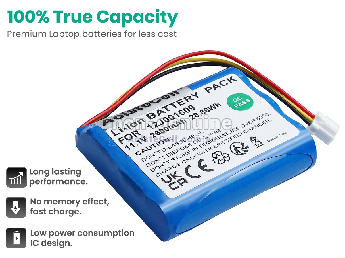 Replacement Moneual 12J001609 battery