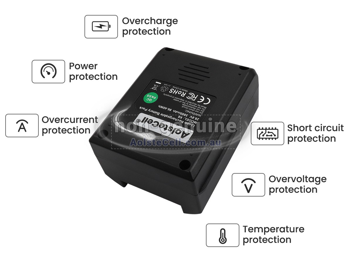 Replacement Moosoo X8 battery