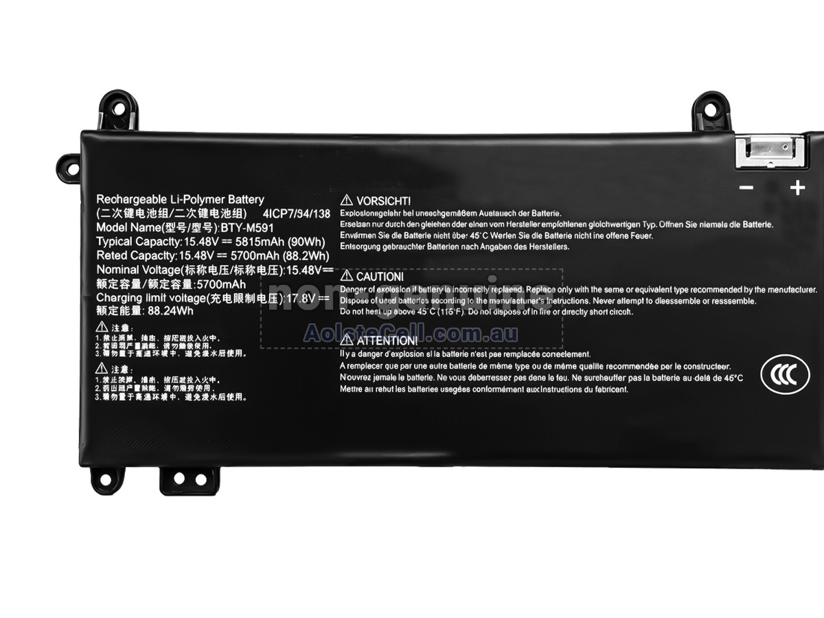 Replacement MSI MODERN 15 F13MG MS15Q1 battery
