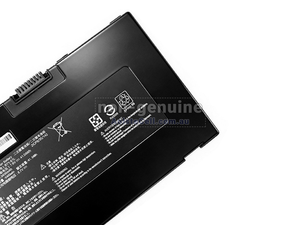 Replacement MSI BTY-S1L battery