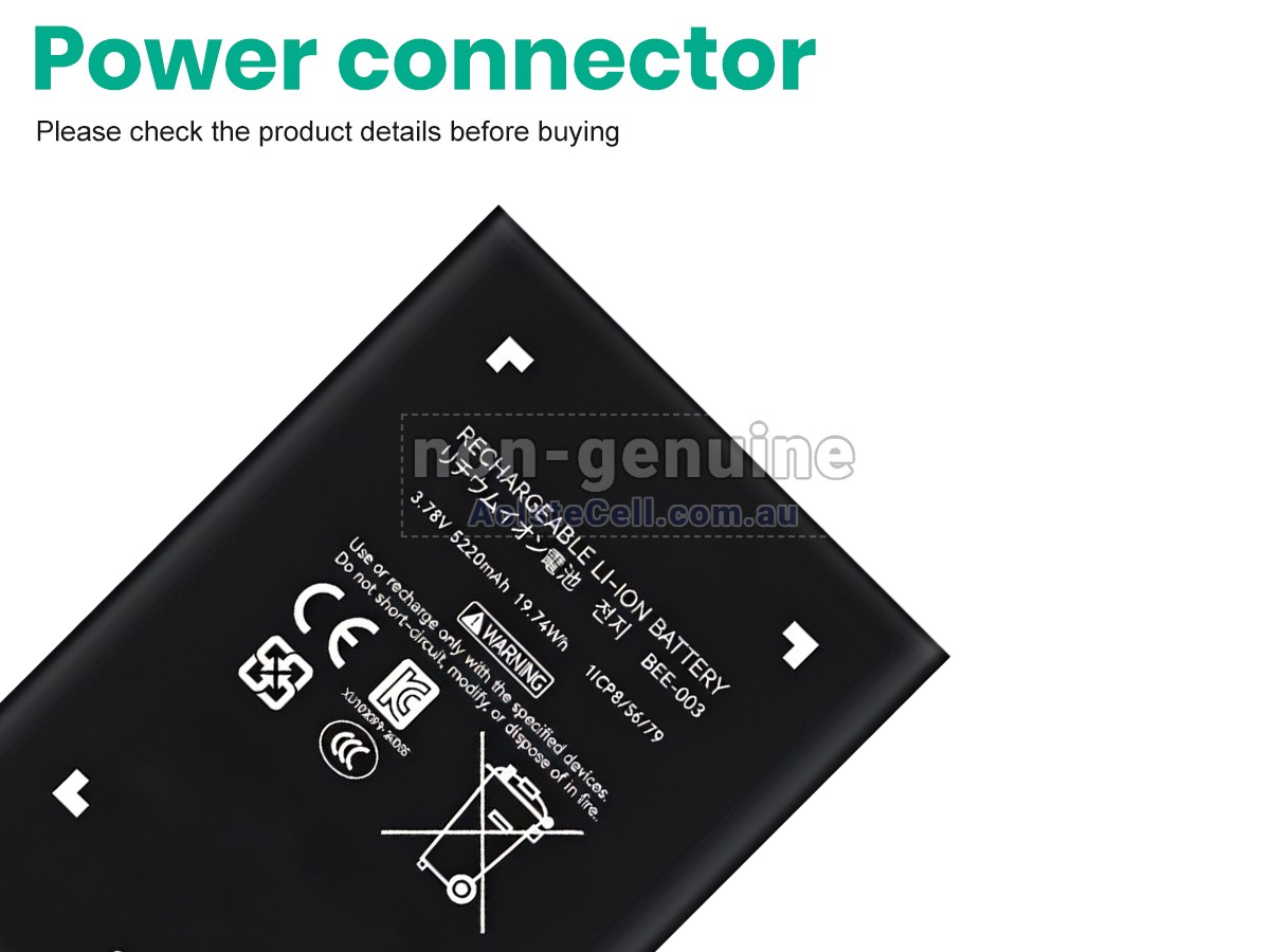 Replacement Nintendo BEE-003 battery