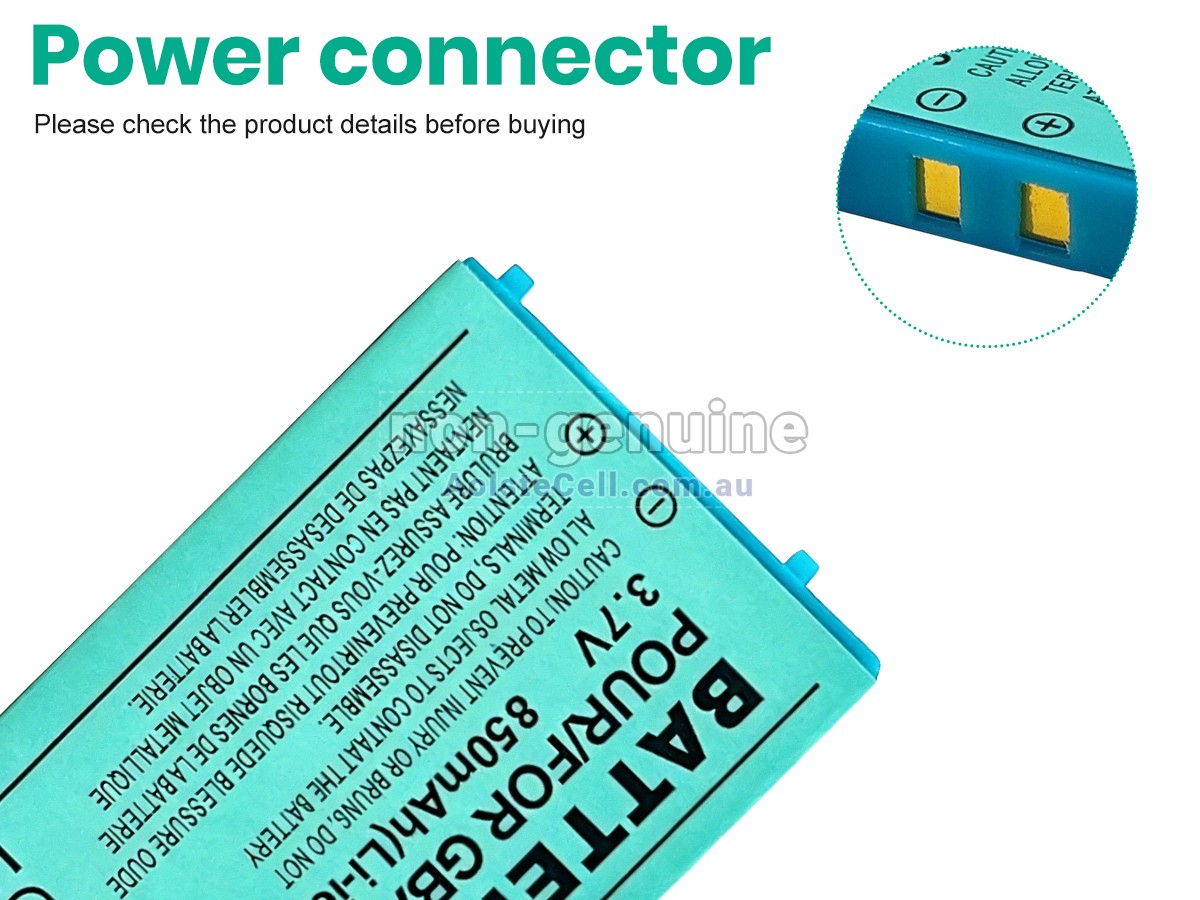Replacement Nintendo GAMEBOY ADVANCE SP battery