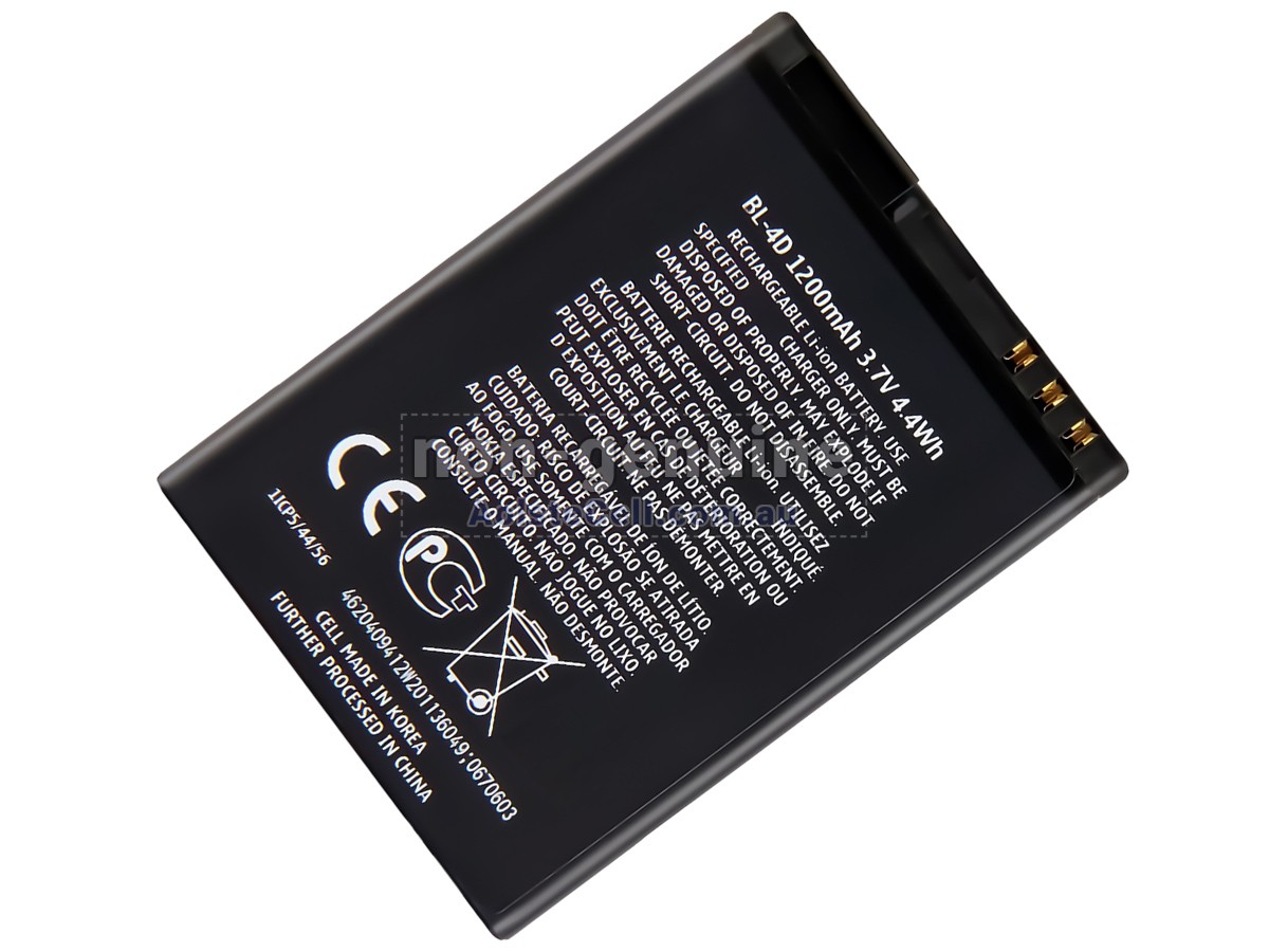 Replacement Nokia BL-4D battery