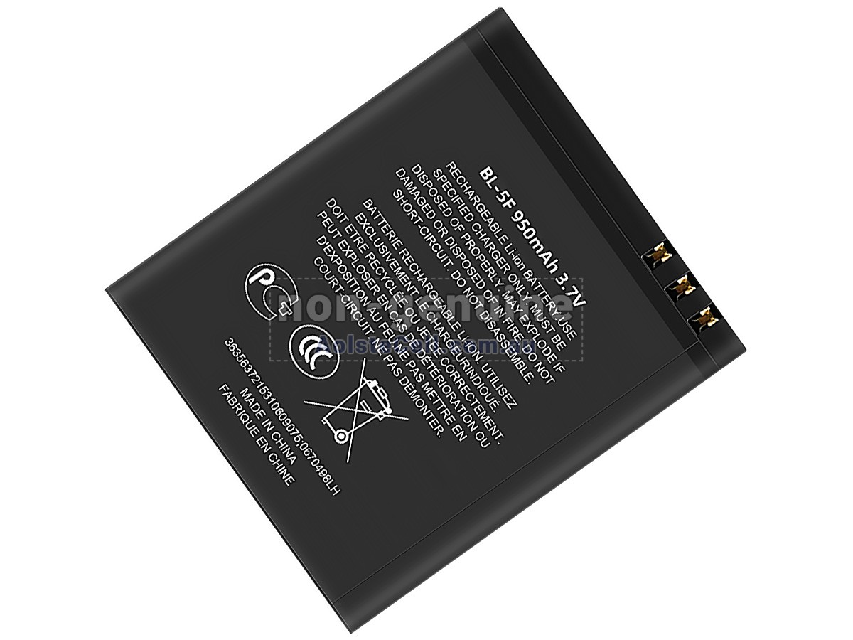 Replacement Nokia BL-5F battery