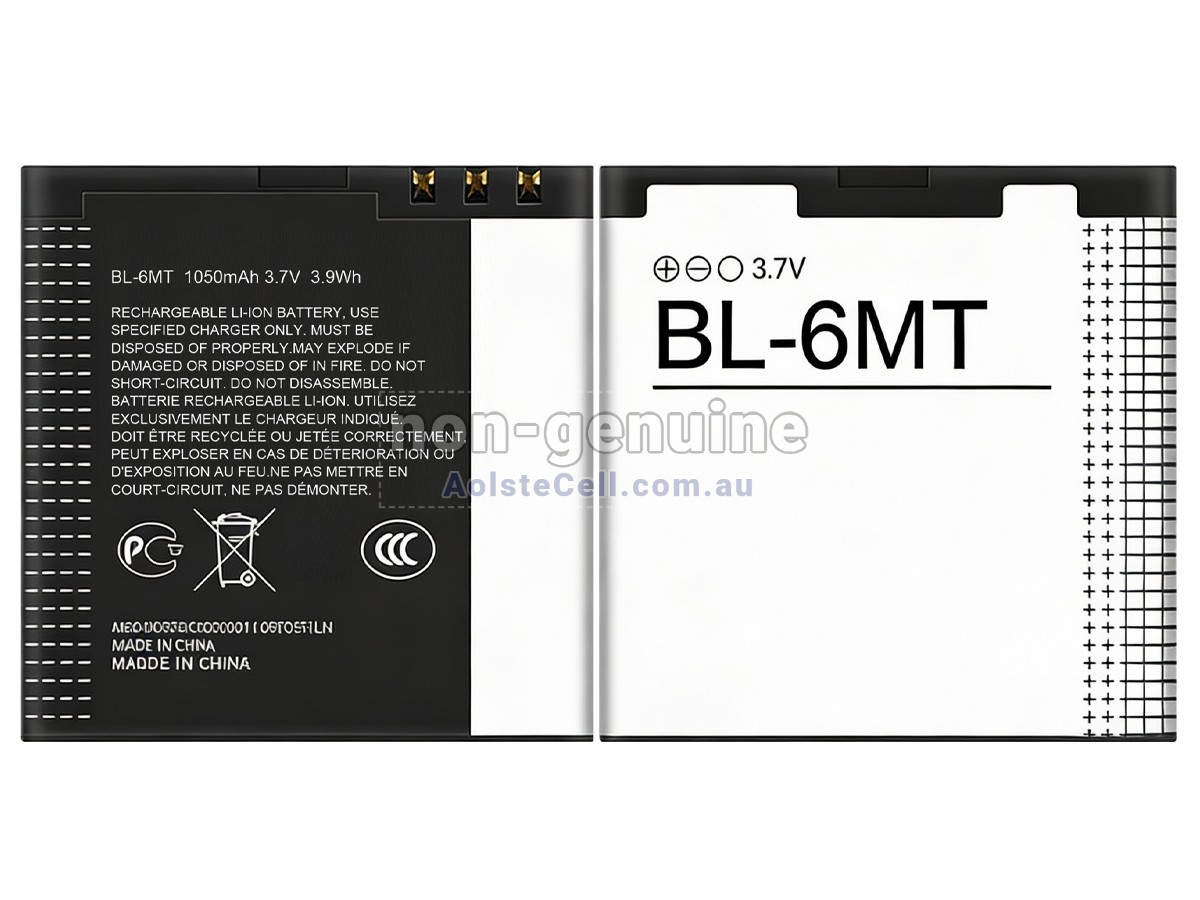 Replacement Nokia BL-6MT battery