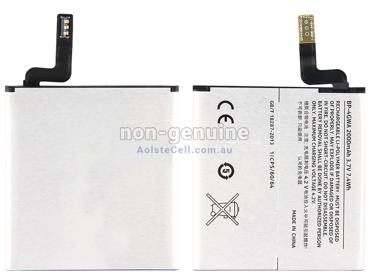 Replacement Nokia BP-4GWA battery