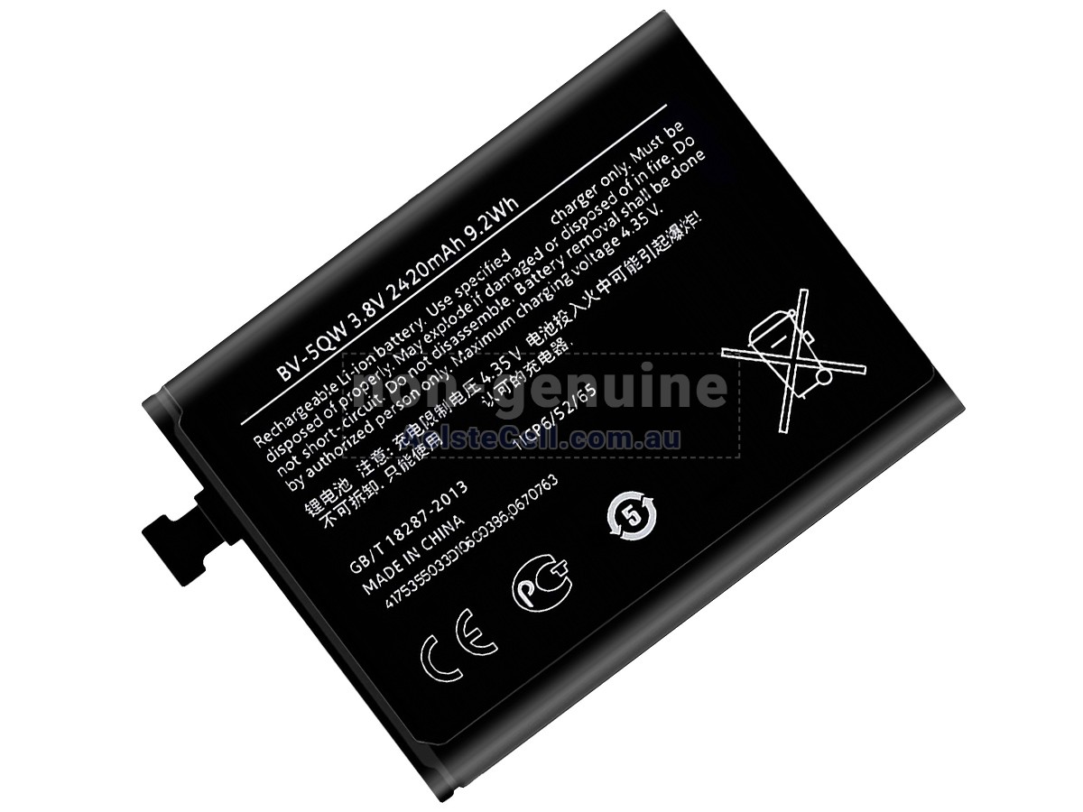 Replacement Nokia BV-5QW battery