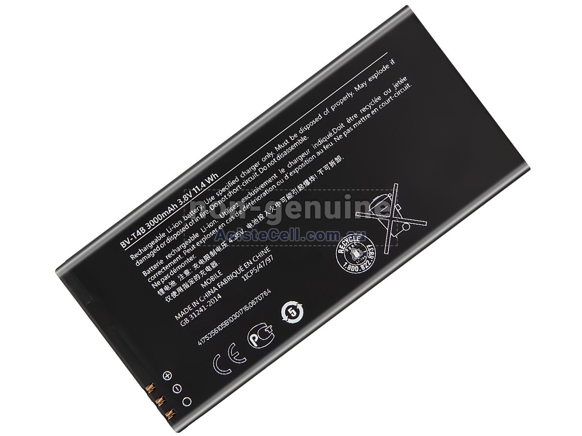 Replacement Nokia BV-T4B battery
