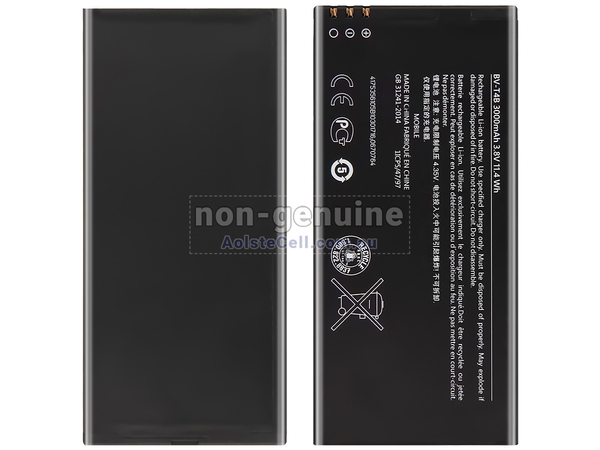 Replacement Nokia BV-T4B battery