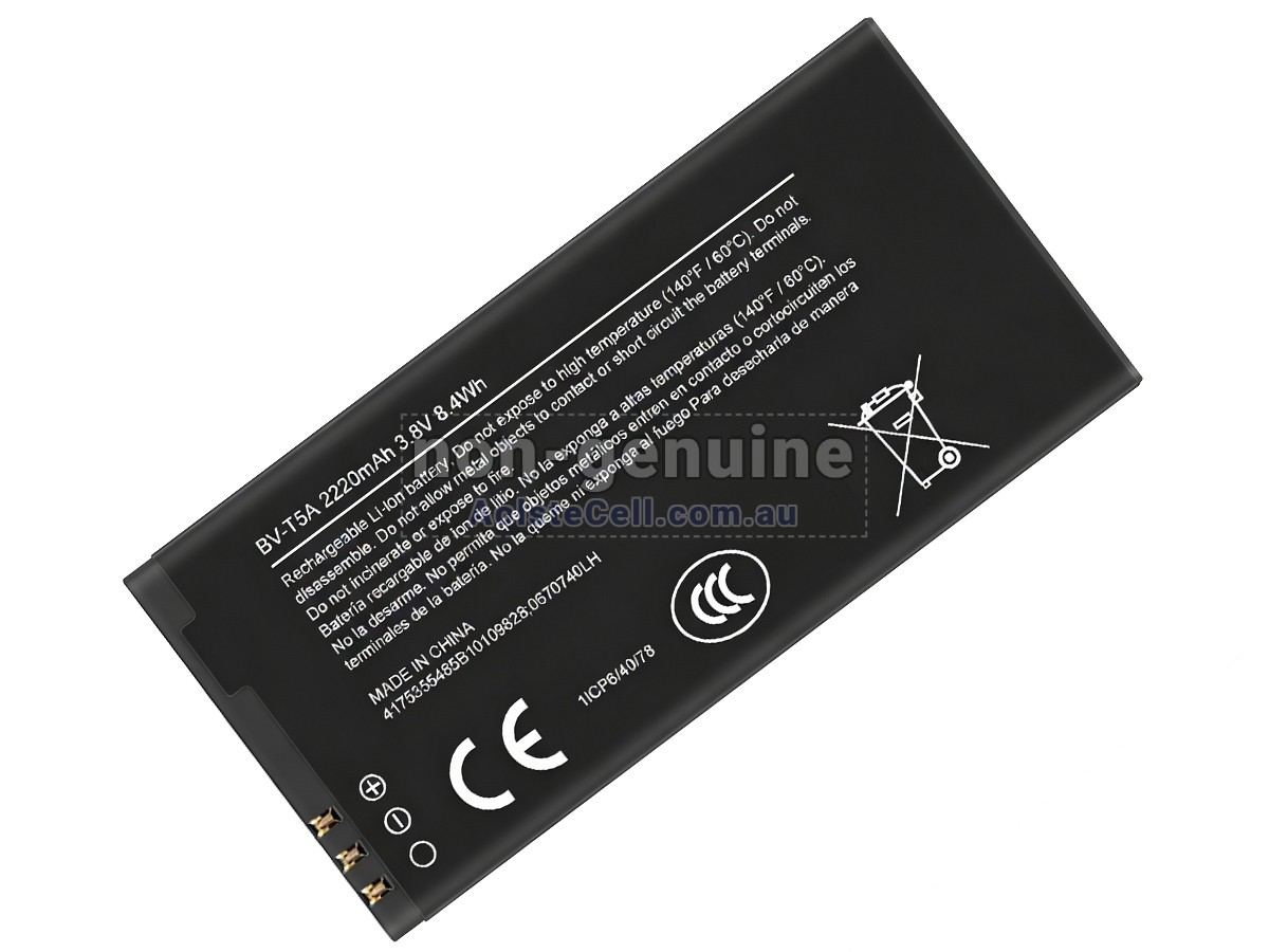 Replacement Nokia BV-T5A battery