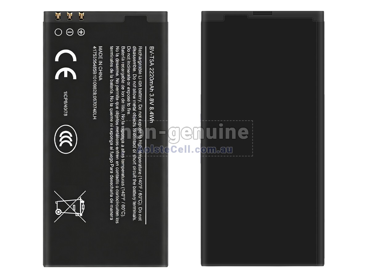 Replacement Nokia BV-T5A battery