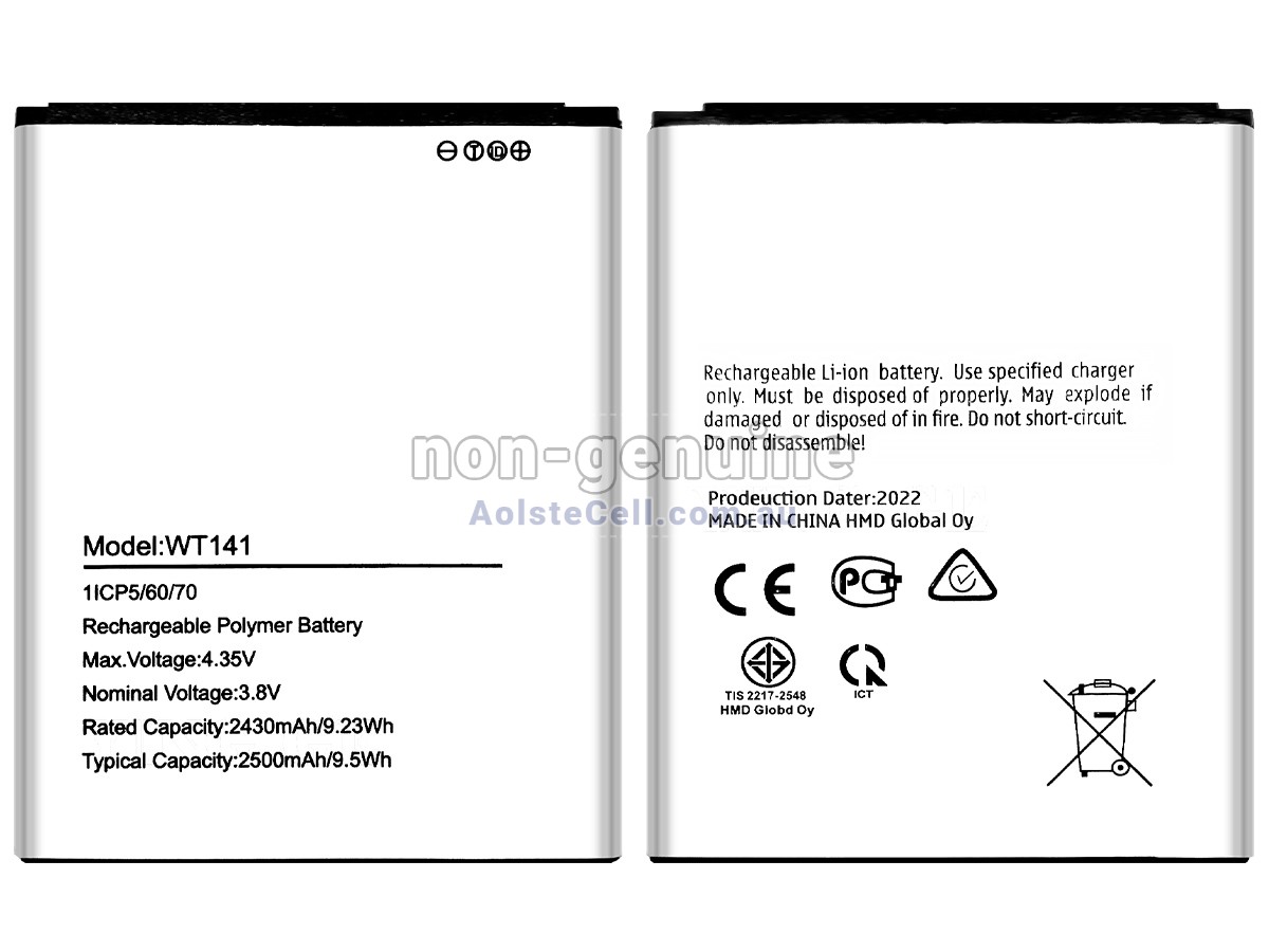 Replacement Nokia C1 2ND EDITION TA-1380 battery
