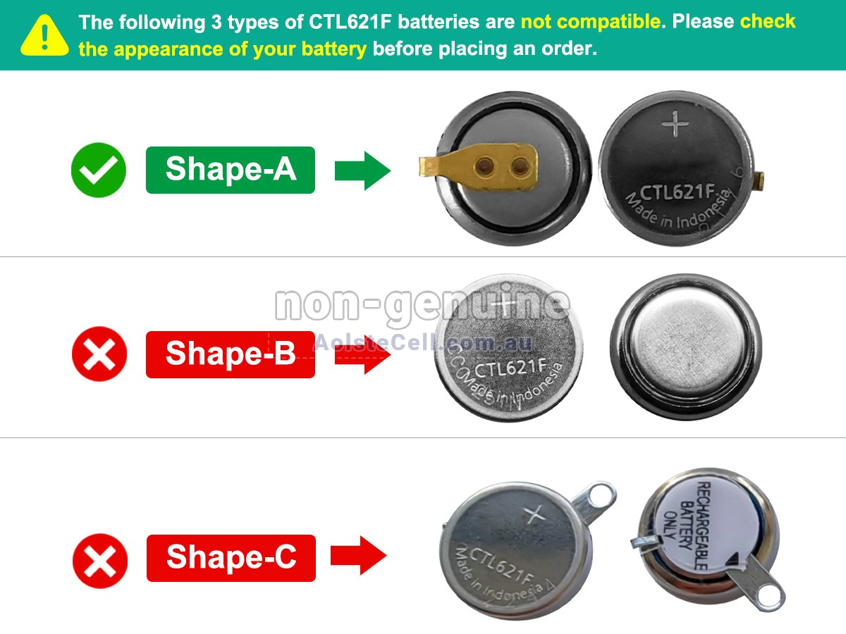Replacement Panasonic CTL621F battery