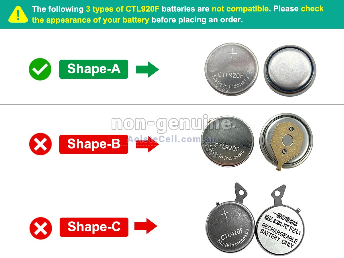 Replacement Panasonic CTL920 battery