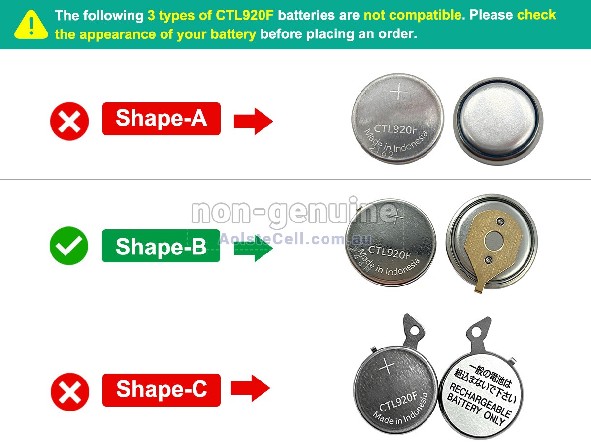 Replacement Panasonic CTL920 battery