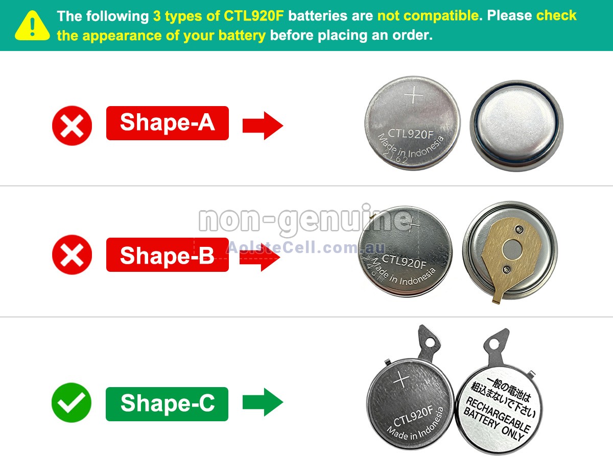 Replacement Panasonic CTL920 battery
