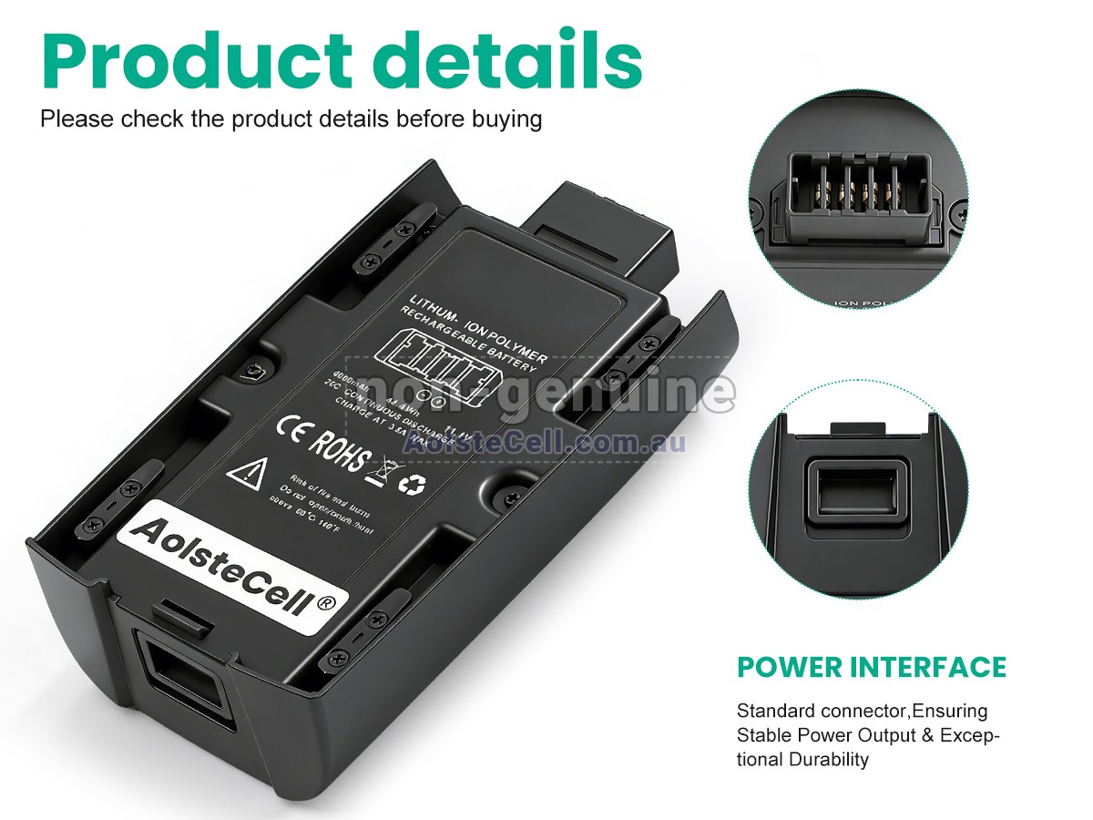 Replacement Parrot BEBOP 2 battery