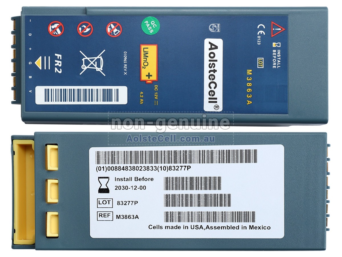 Replacement Philips HEARTSTART FR2 battery