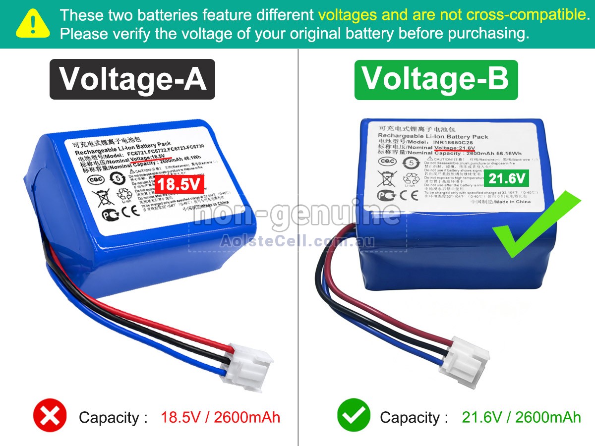 Replacement Philips INR18650C25 battery