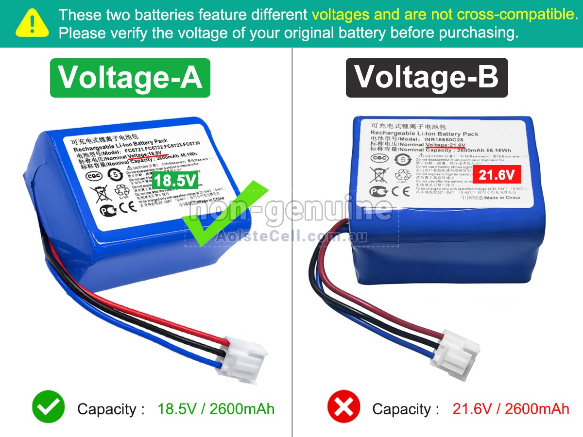 Replacement Philips INR18650C25 battery