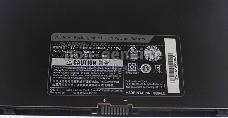 Replacement Razer BLADE RC81-0112 battery Replacement Razer BLADE RC81-0112 battery