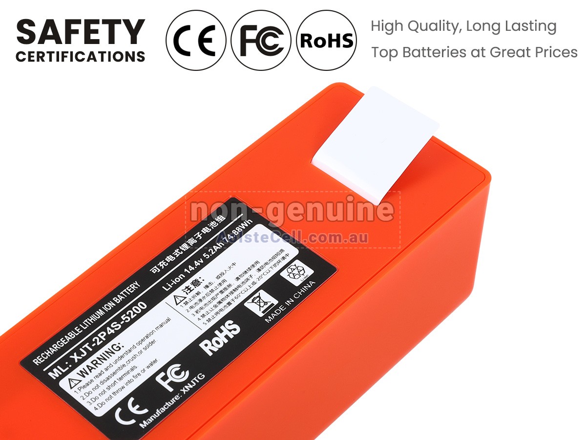 Replacement Roborock BRR-2P4S-5200D battery