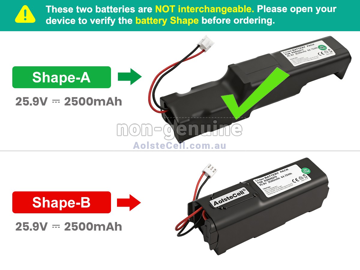 Replacement Rowenta RH8829WO2D03616 battery