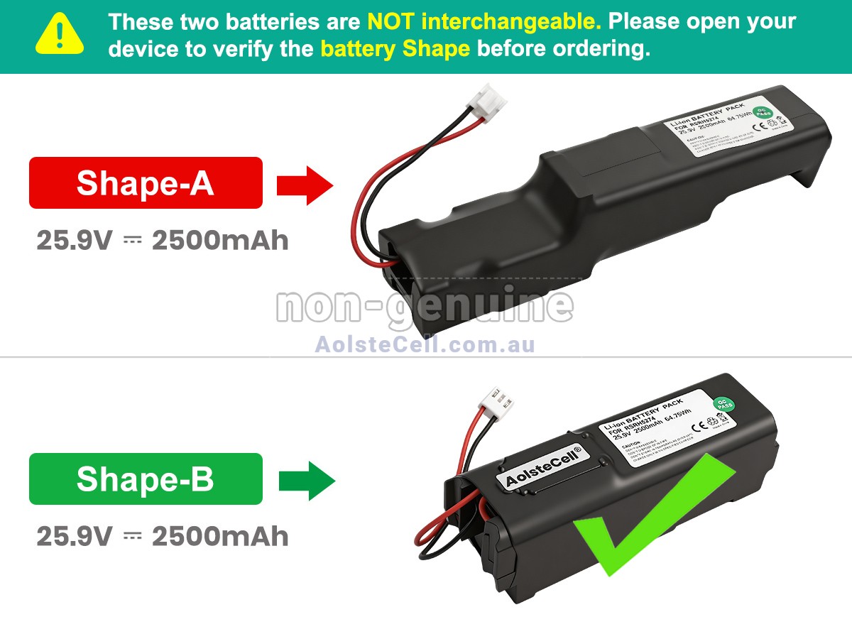 Replacement Rowenta RH8829WO2D03616 battery