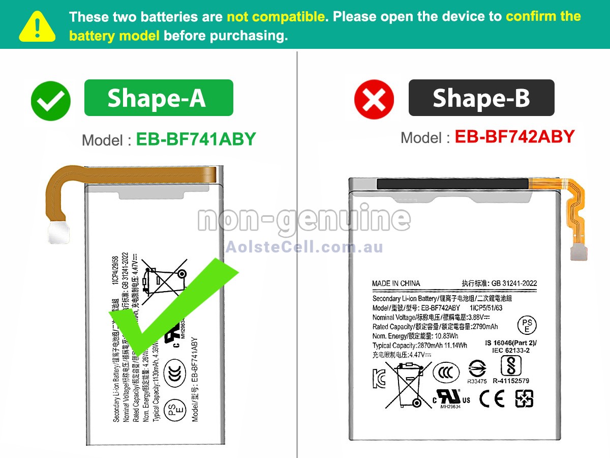 Replacement Samsung Z FLIP 6 battery