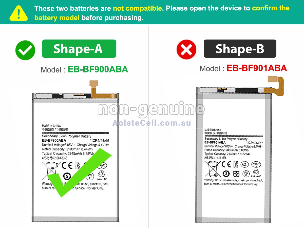 Replacement Samsung Z FOLD1 battery
