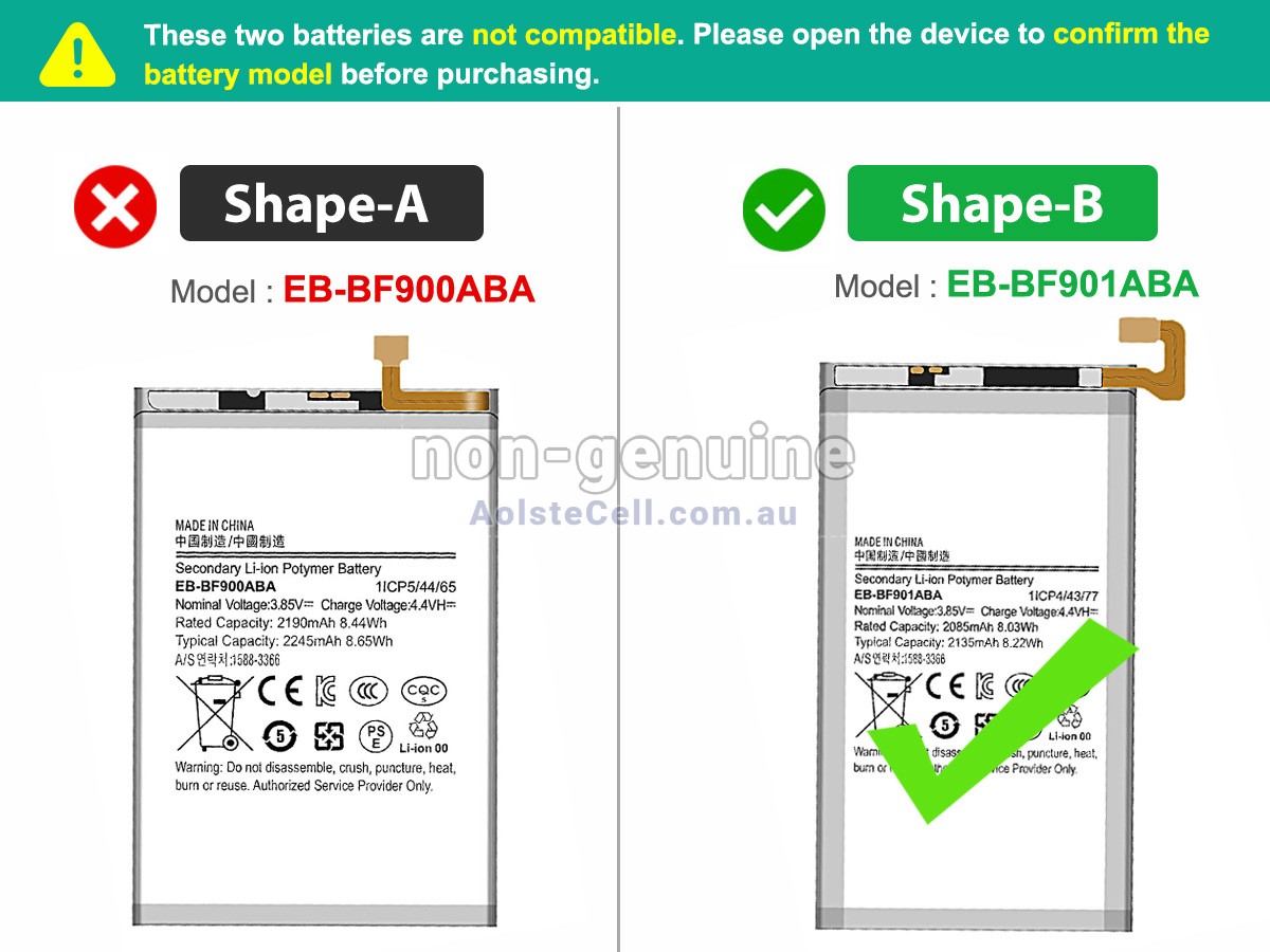 Replacement Samsung Z FOLD1 battery
