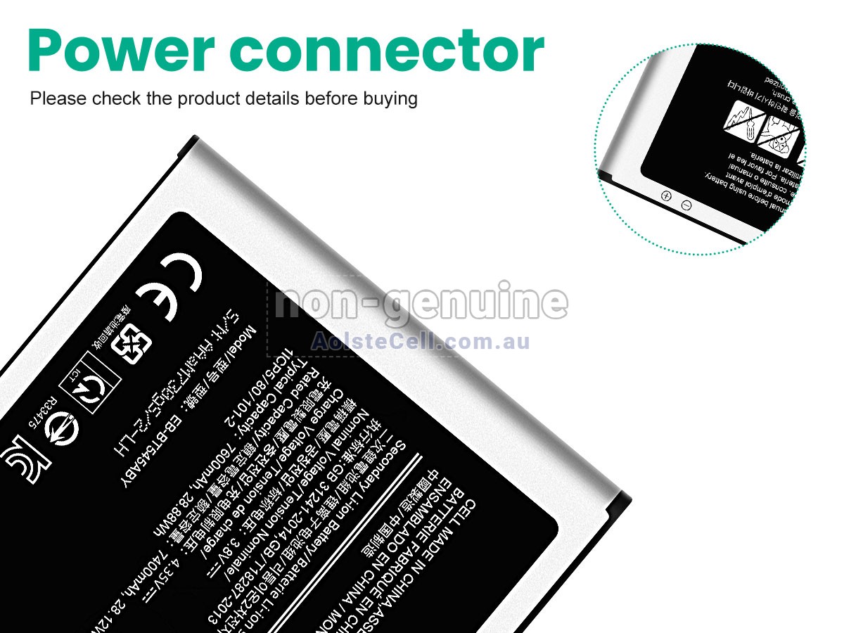 Replacement Samsung SM-T540 battery