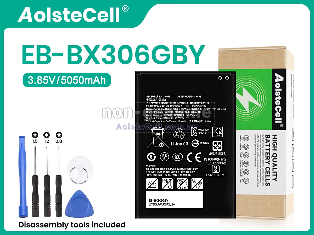 Replacement Samsung Galaxy TAB ACTIVE 5 SM-X306B battery