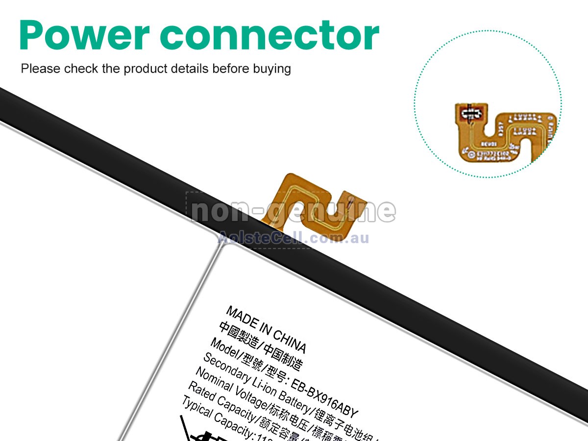 Replacement Samsung SM-X906 battery