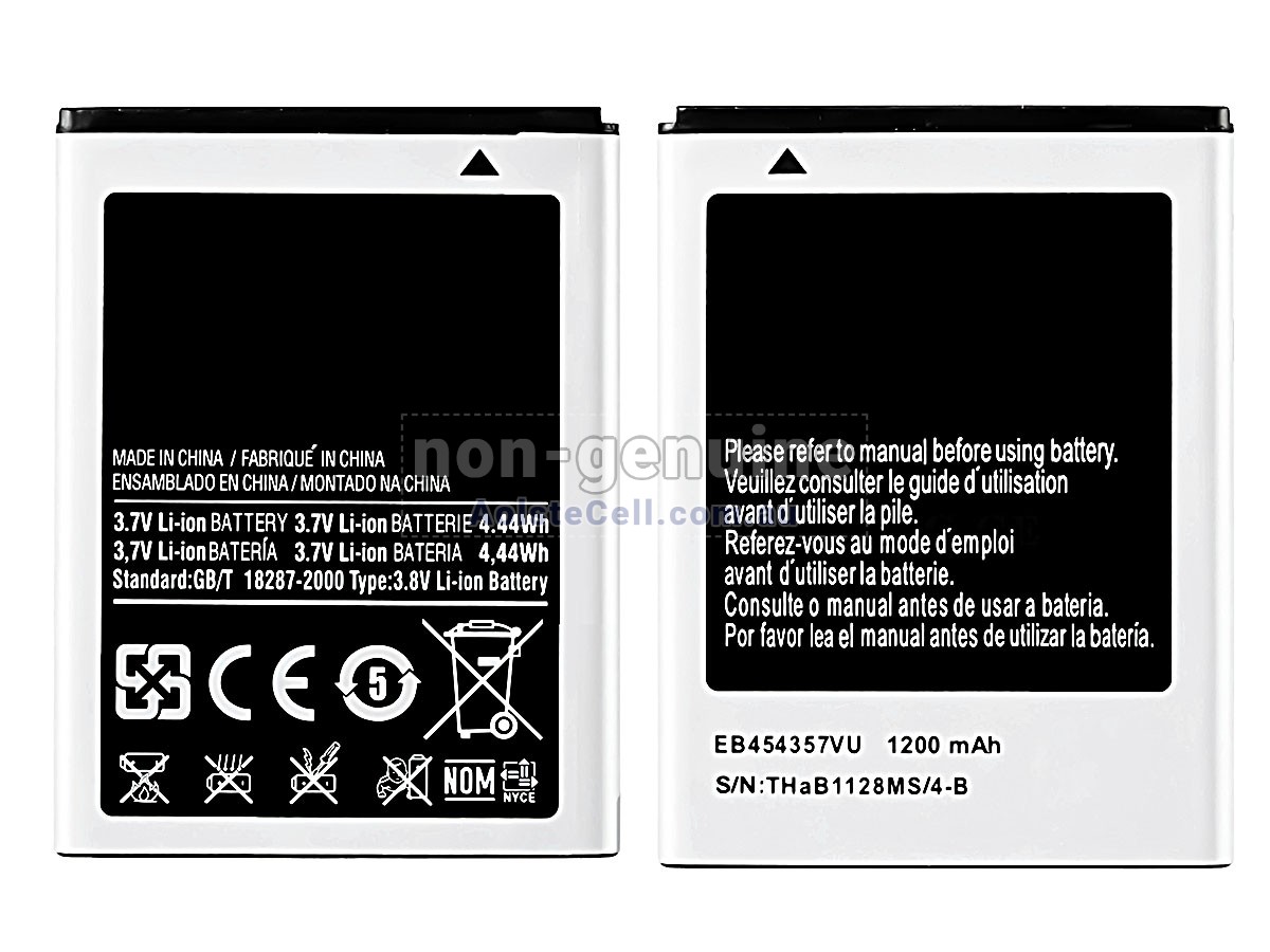 Replacement Samsung GALAXY GT-S5301 battery