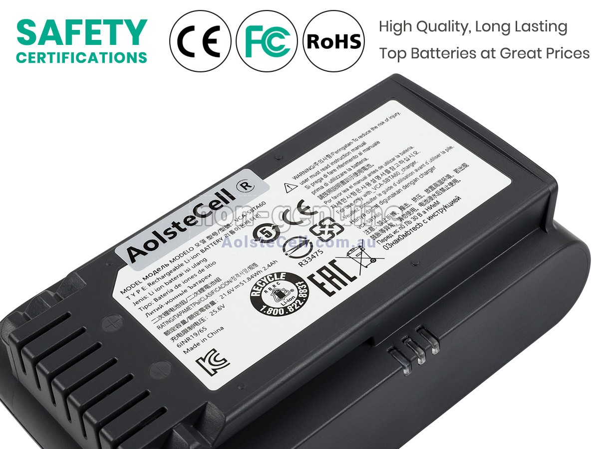 Replacement Samsung VS20T7511T5/AA battery