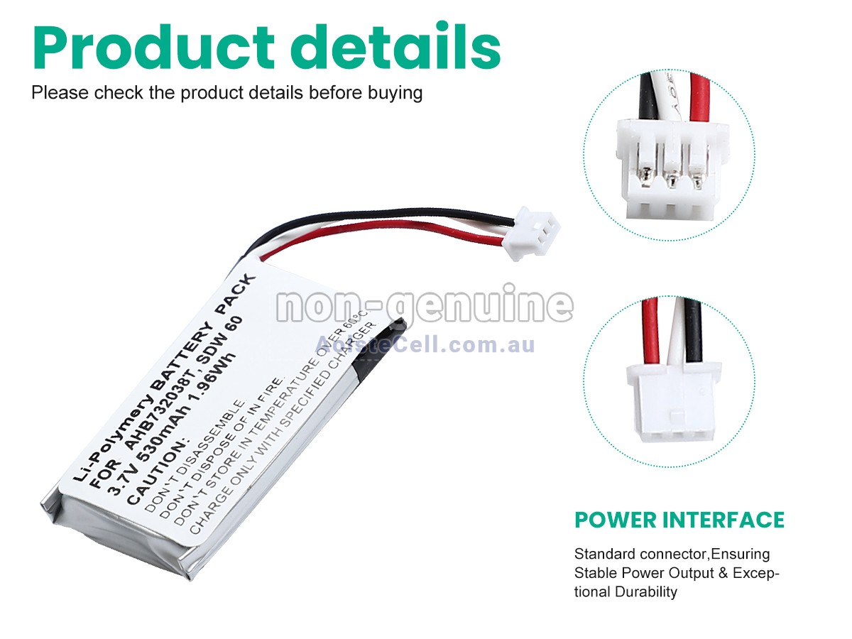 Replacement Sennheiser AHB732038T battery