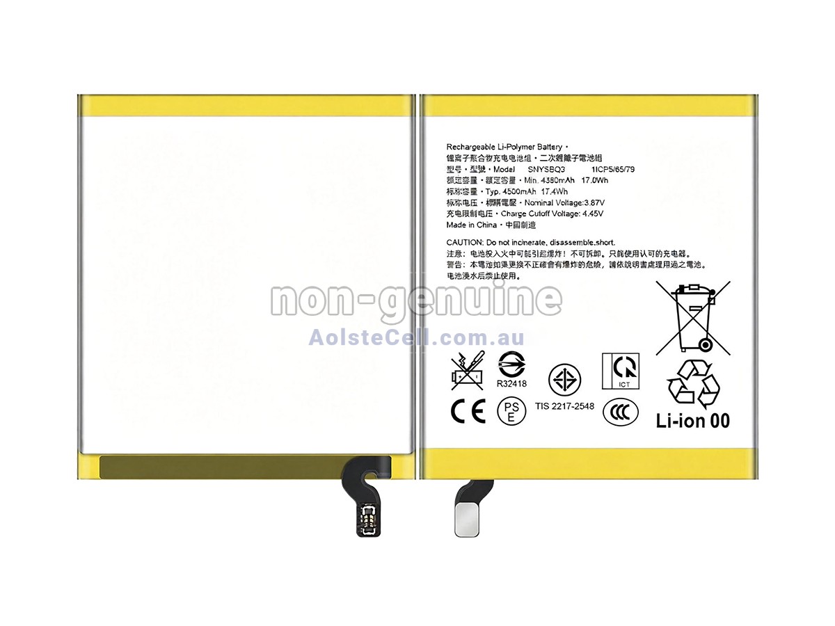 Replacement Sony SNYSBQ3 battery