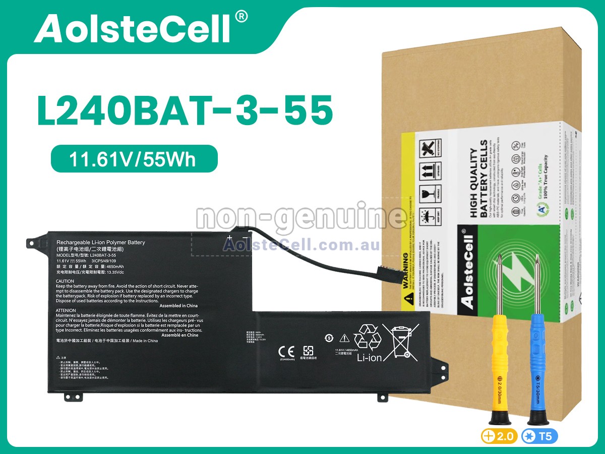 Replacement SYSTEM76 L240BAT-3-55 battery