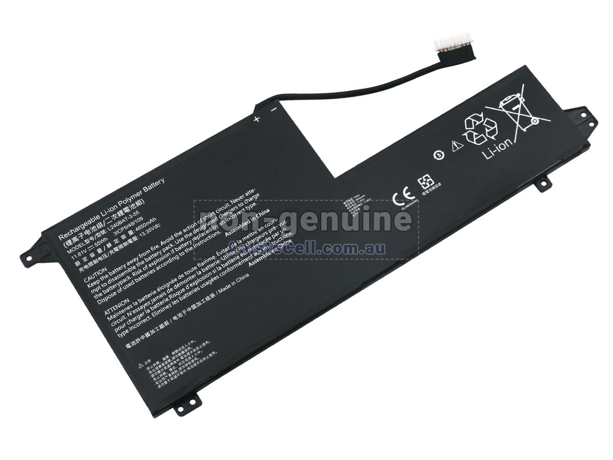 Replacement SYSTEM76 L240BAT-3-55 battery