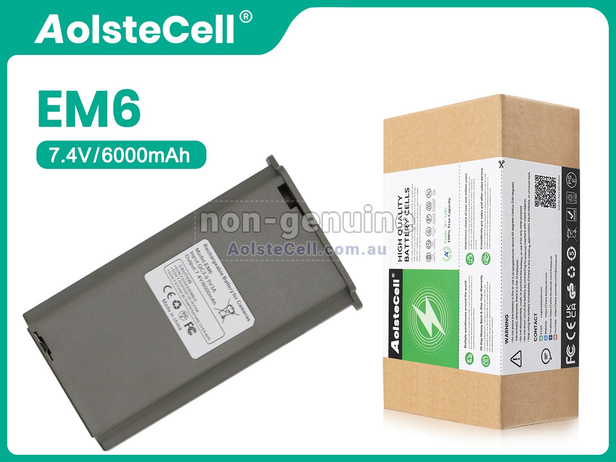 Replacement Tactacam EM6 battery