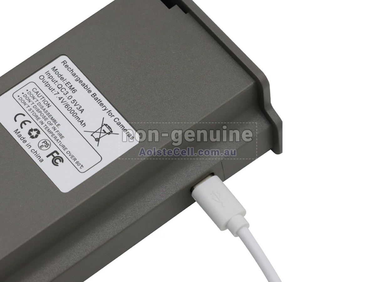 Replacement Tactacam EM6 battery