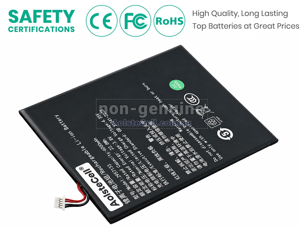 Replacement Teclast 2957133 battery