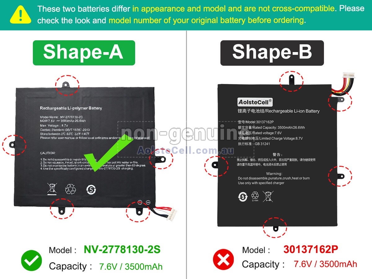 Replacement Teclast JUMPER EZBOOK X1 battery