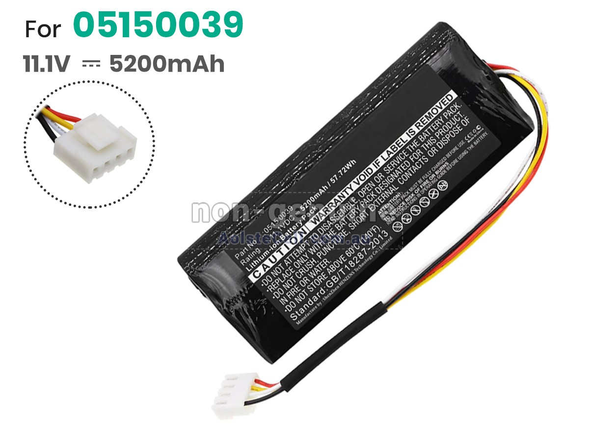 Replacement Testo 05150053 battery