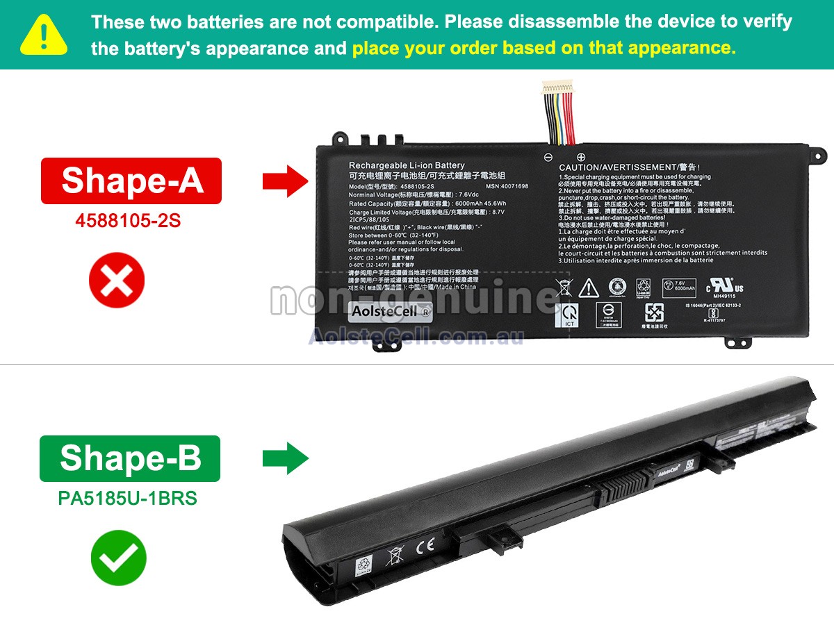 Replacement Toshiba Satellite C50D-B-13V battery