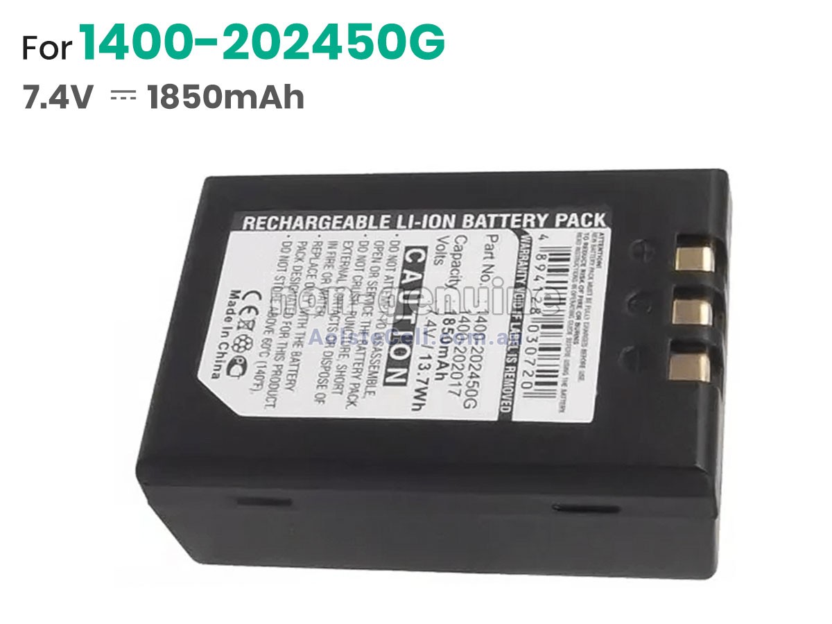 Replacement Unitech 1400-202017 battery