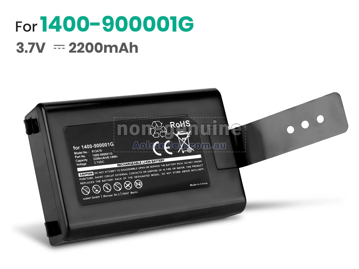 Replacement Unitech 1400-900001G battery