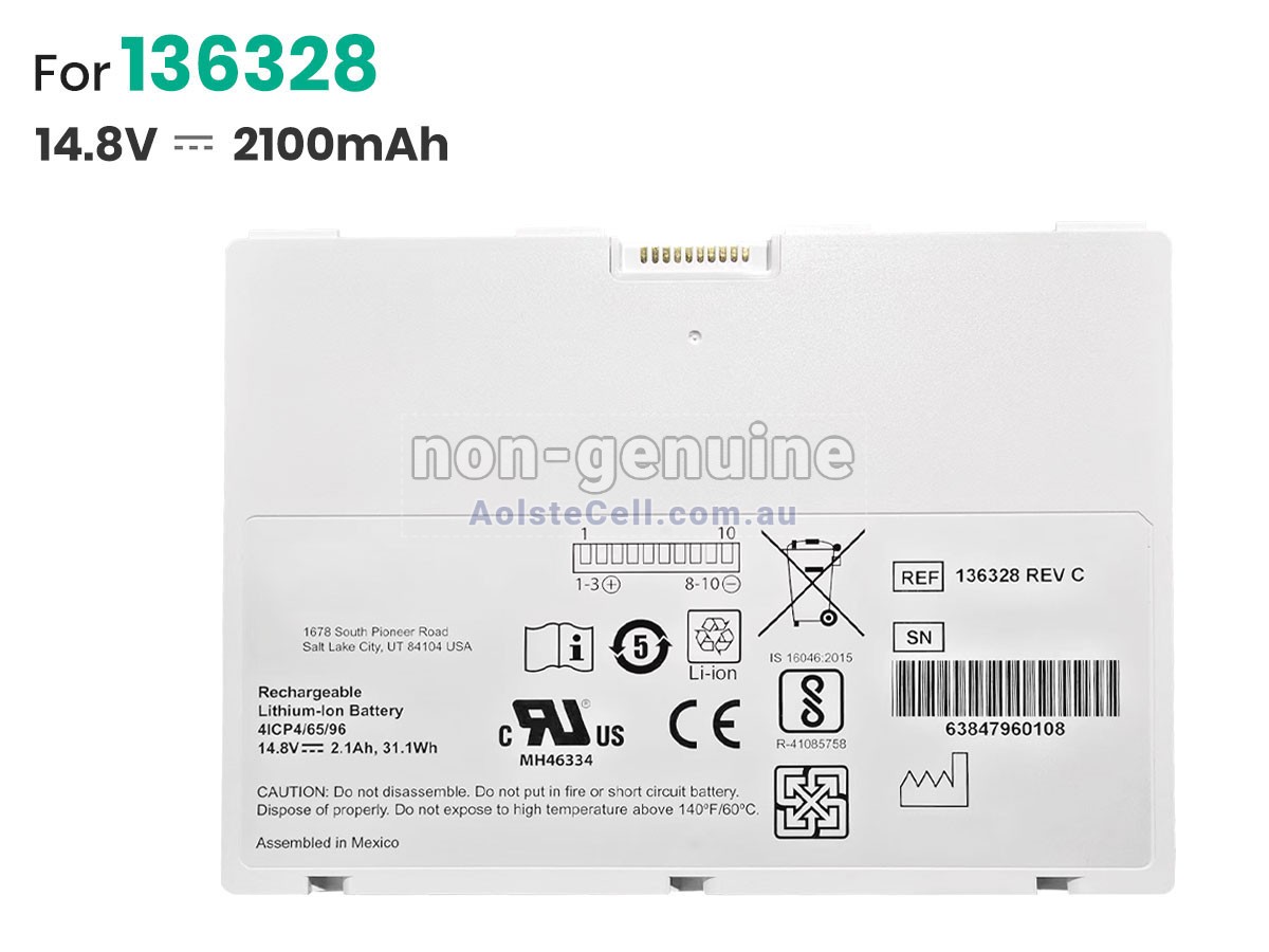 Replacement Varian C50 DR DETECTOR battery